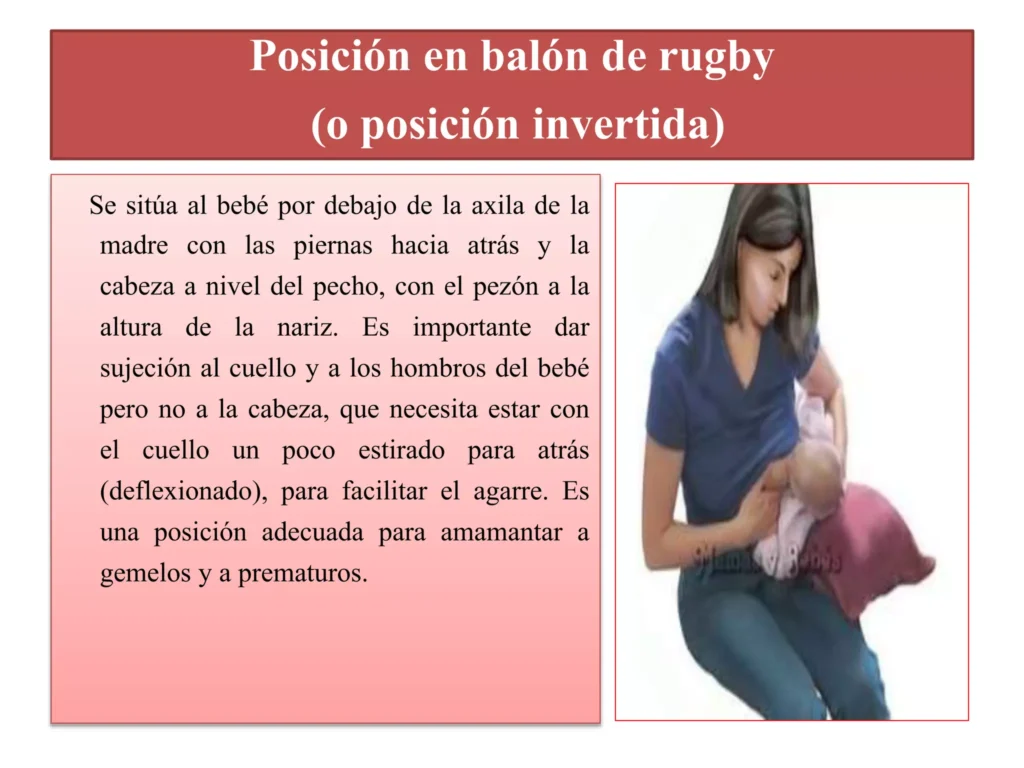 Aspectos destacados de la lactancia materna en la posición de balón de rugby