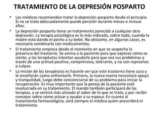 Tratamientos para la depresión posparto