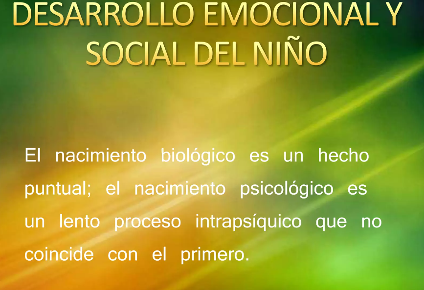 desarrollo emocional y social